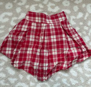 Boutique Plaid Skort Red thumbnail 1