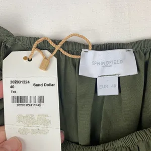 Springfield size eu 40 medium Olive Green Blouse Renaissance cosplay sand dollar thumbnail 8