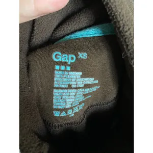 Gap Womens Pullover Size XS Outlet Solid Brown Fleece‎ Quarter Zip Lightweight thumbnail 3
