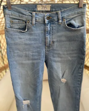 Free People We The Free Great Heights Frayed Skinny Jeans Size 26 thumbnail 4