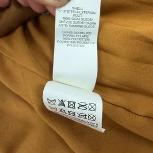 Lucky Brand Goat Suede Asymmetrical Zip Moto Jacket Brown Size XS thumbnail 13