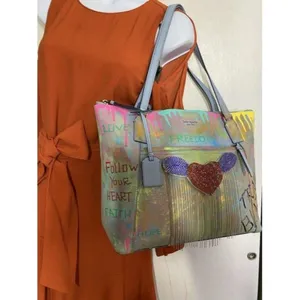 kate spade w handbag customized by me w graffi mul thumbnail 6