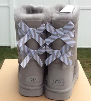 UGG Bailey Bow II Diagonal Stripe Boots thumbnail 4