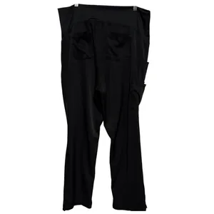 HH Works by Healing Hands Women's Black Stretch Maturity Scrub Pants Size L thumbnail 2