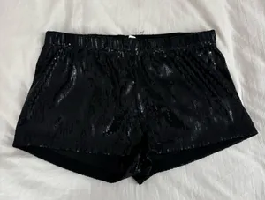 Black sequin micro shorts Size M thumbnail 1