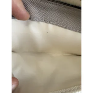 EUC COACH Bicolor Accordion Zip Around Long Wallet Genuine Leather Taupe/Ivory thumbnail 12