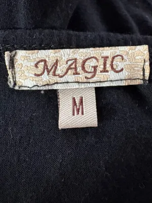 Magic size medium black beaded tank top thumbnail 6