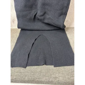 PrettyGarden Black Ribbed Knit Mock Neck Sleeveless Bodycon Midi Dress Medium thumbnail 4