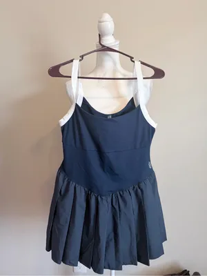 Free People Movement Swing of Things Color block Tennis Dress size large NWOT thumbnail 6