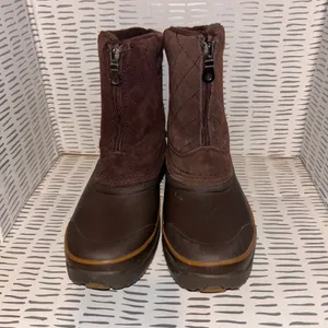 Bass Cordova Women‎ Brown Quilted Suede Waterproof Winter Duck Boots Size 7 thumbnail 3