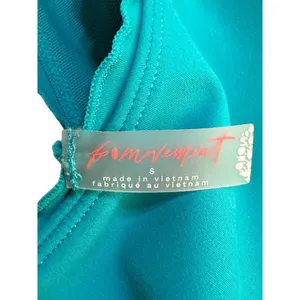 Free People Movement Blue Sports Bra Womens Small High Neck Stretch Activewear‎ thumbnail 2