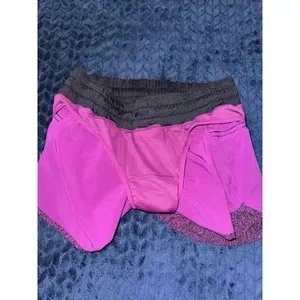 Lululemon Women's Run‎ Times Shorts Speckled Foil Magenta Purple Black Size 6 thumbnail 3