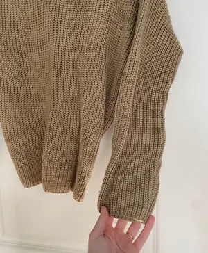 Vestique Beige Twist Back Sweater thumbnail 3