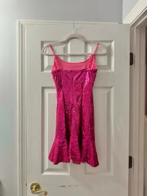 Lulus Pink Sequin Formal Dress thumbnail 3