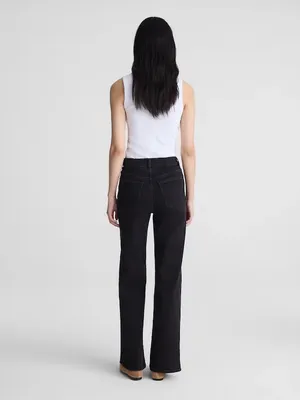 Madewell The Wide-Leg Jean in Super Stretch Denim black women’s Size 32 NWT thumbnail 3