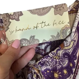 Band of The Free White & Purple Paisley Floral Boho Peasant Dress Women Sz L thumbnail 9