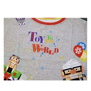 Disney Pixar Toy to the World Christmas Nutcracker Nightshirt Gray Womens Medium thumbnail 3
