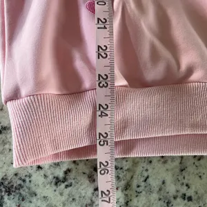 Lola +‎ The Boys Heart Sweatshirt Women Large Pink Coquette Embroidered Pullover thumbnail 8