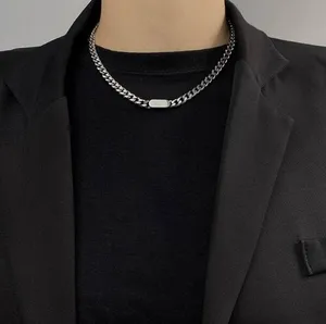 Link Chain Necklace for Men Women Streetwear Unisex Style thumbnail 4