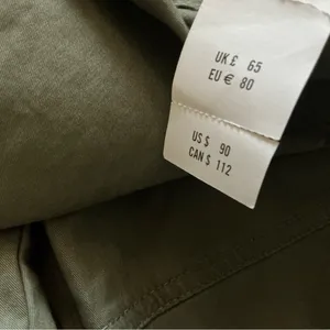 Abercrombie & fitch curve love relaxed fit cargo pants high rise sz 36/22 thumbnail 11