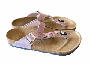 Replace Pics Birkenstock NEW Unisex Gizeh Braided Oiled Sandal Size 40 aka 9/7 thumbnail 1