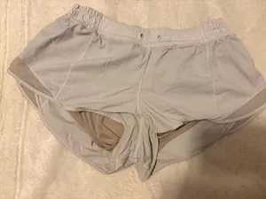 Lululemon Hotty Hot White Shorts thumbnail 1
