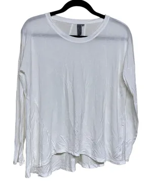 SWEATY BETTY London‎ White Long Sleeve Shirt Women’s Size Small thumbnail 1