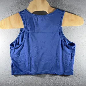 3142 | OFFLINE by Aerie Cropped Athletic Tank Top Blue Lightweight Women's L thumbnail 2