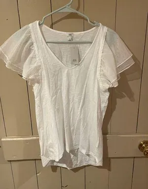 ASOS White Short Sleeve Top thumbnail 3