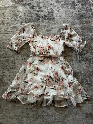 Mary & Mabel Pink and white floral dress thumbnail 3