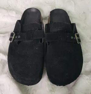 Black Leather Upper Mules Size 8 thumbnail 1
