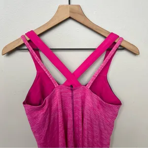 Lululemon Run For Gold Tank Hot Pink Magenta Running Tank Top Sports Bra Size 8 thumbnail 6