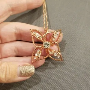 💕TED BAKER💕 Chelo Crystal Breeze Necklace ~ Rose Gold NWT thumbnail 3