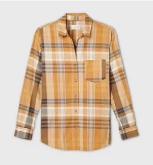 Universal Threads NWT Womens   Plaid Fall Long Sleeve Button Down Shirt - Sz XS thumbnail 1
