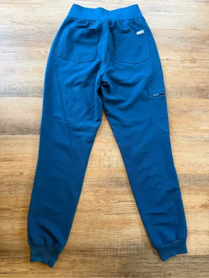 Figs Technical Collection Royal Blue Joggers with Bright Orange Drawstring XXS thumbnail 6