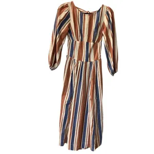 FREE PEOPLE NWT $108 Free-Est Serena Striped Midi XS Open Bow Tie Back thumbnail 3