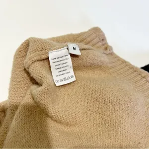 On Trend Cream and Black Turtleneck Sweater thumbnail 8