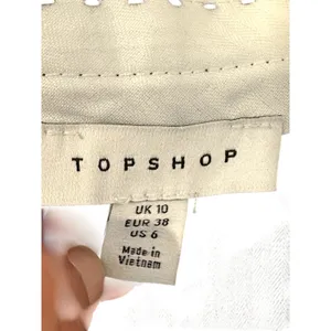 Topshop Gray Wide Leg Pinstripe Pants 6 NWT Trousers High Waisted Professional thumbnail 7