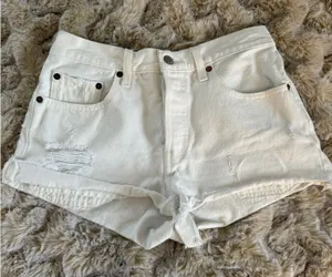 White Levi’s Shorts 501 Denim thumbnail 1