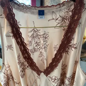 Old Navy Y2K Fairy Floral 90’s Lace Trim Nightgown - Pink large thumbnail 3
