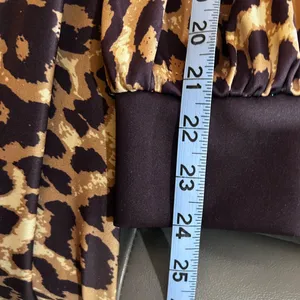 Leopard Print Maxi Dress Long Sleeve Mermaid Hem Boutique Glam Animal Print thumbnail 7