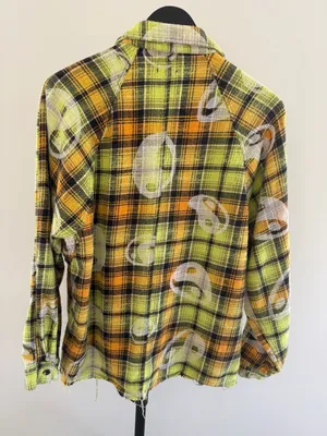 Urban Outfitters BDG Yin Yang Flannel Button Down Size Small thumbnail 3