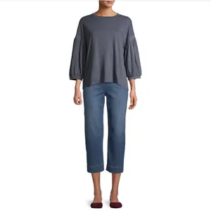 Time and tru balloon sleeve tee top, NWT S thumbnail 2