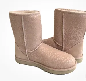 UGG classic short metallic snow leopard quartz Winter Boots size 7 thumbnail 1