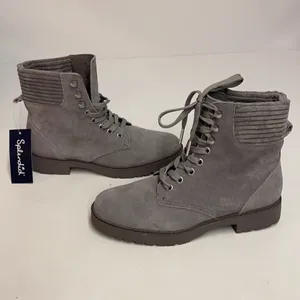 Splendid Gray suede‎ Sadie Boot size 6.5 A2 thumbnail 5