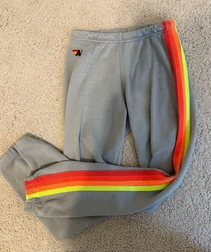 Aviator Nation Sweatpants Grey Stripe thumbnail 1