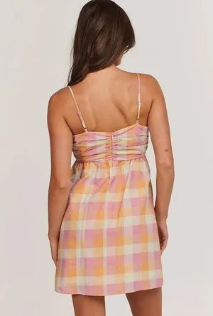 Anthropologie Charlie Holiday Women's Madonna Mini Dress Tonal Hibiscus. Size 8 thumbnail 7