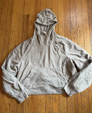 Lululemon Womens Cropped Hoodie Sweatshirt M/L thumbnail 1