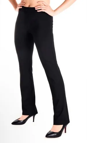 NWT YOGIPACE Straight Leg Yoga Dress Pants,‎ Back Pockets Black Size Small Short thumbnail 1