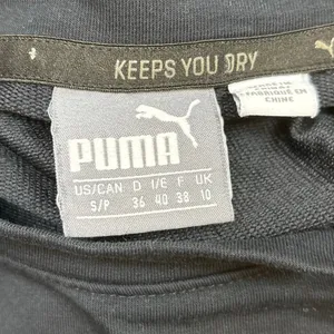 Puma Women's Black Gold Metallic Logo Cozy Pullover Sweater Sweatshirt Top S thumbnail 5